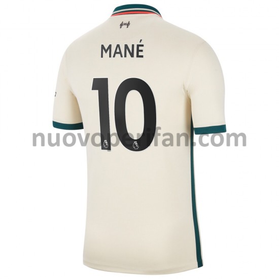 Maglie da Calcio Liverpool Sadio Mane 10 Trasferta Tenuta 2021-2022 Maniche Corte