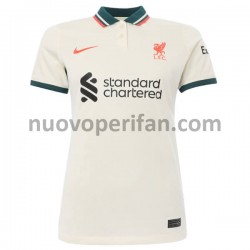 Maglie da Calcio Liverpool Donna Trasferta Tenuta 2021-2022 Maniche Corte
