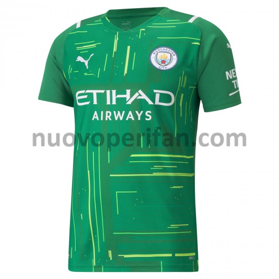 Maglie da Calcio Manchester City Portiere Trasferta Tenuta 2021-2022 Maniche Corte