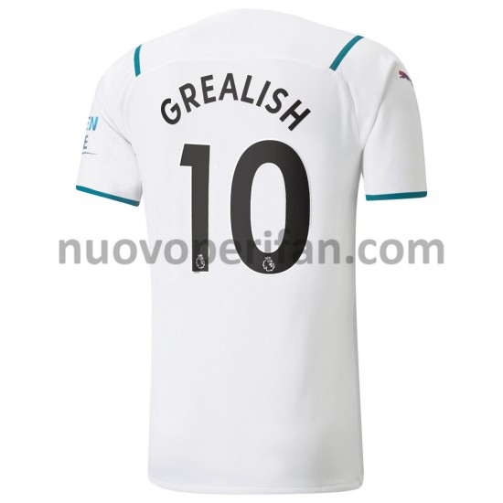 Maglie da Calcio Manchester City Jack Grealish 10 Trasferta Tenuta 2021-2022 Maniche Corte