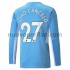 Maglie da Calcio Manchester City Joao Cancelo 27 Prima Tenuta 2021-2022 Maniche Lunghe