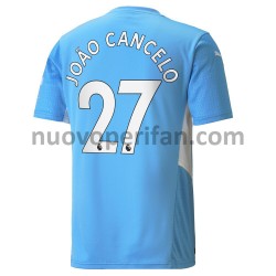 Maglie da Calcio Manchester City Joao Cancelo 27 Prima Tenuta 2021-2022 Maniche Corte
