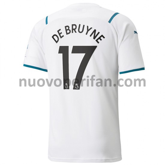 Maglie da Calcio Manchester City Kevin De Bruyne 17 Trasferta Tenuta 2021-2022 Maniche Corte