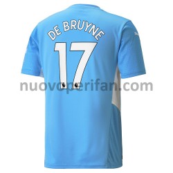 Maglie da Calcio Manchester City Kevin De Bruyne 17 Prima Tenuta 2021-2022 Maniche Corte