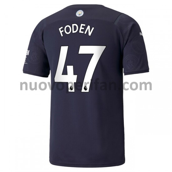 Maglie da Calcio Manchester City Phil Foden 47 Alternativa Tenuta 2021-2022 Maniche Corte