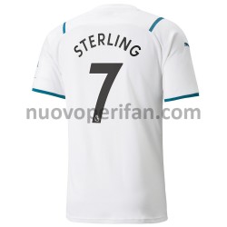 Maglie da Calcio Manchester City Raheem Sterling 7 Trasferta Tenuta 2021-2022 Maniche Corte