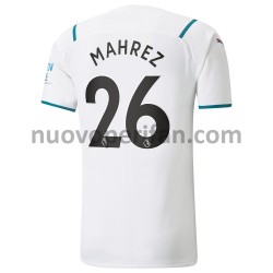 Maglie da Calcio Manchester City Riyad Mahrez 26 Trasferta Tenuta 2021-2022 Maniche Corte