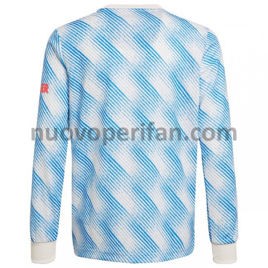 Maglie da Calcio Manchester United Trasferta Tenuta 2021-2022 Maniche Lunghe