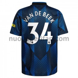 Maglie da Calcio Manchester United Donny van de Beek 34 Alternativa Tenuta 2021-2022 Maniche Corte