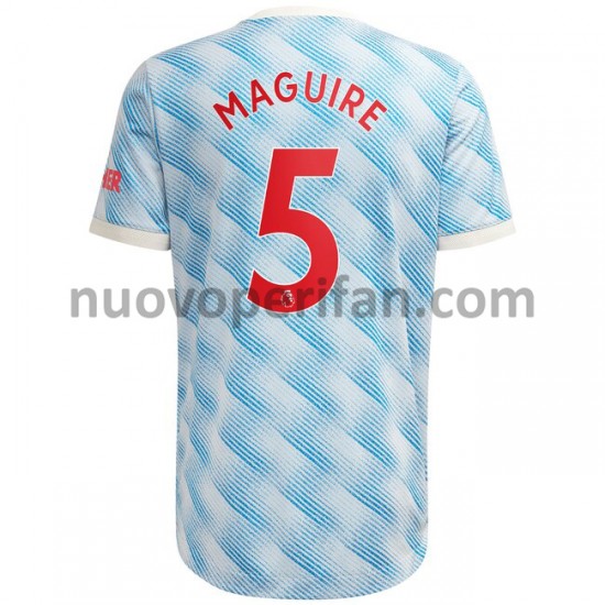 Maglie da Calcio Manchester United Harry Maguire 5 Trasferta Tenuta 2021-2022 Maniche Corte