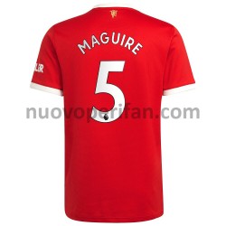 Maglie da Calcio Manchester United Harry Maguire 5 Prima Tenuta 2021-2022 Maniche Corte