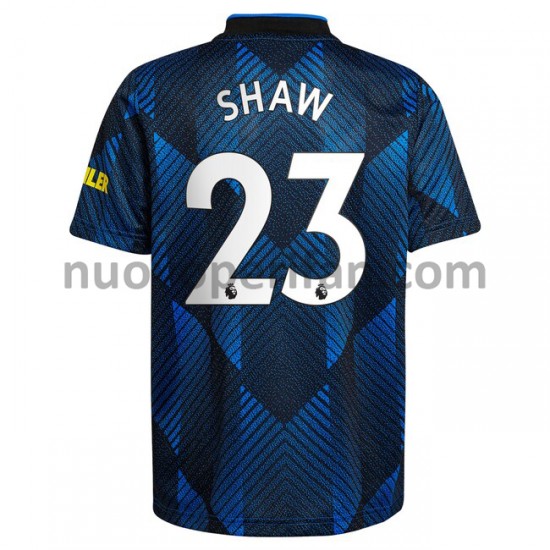 Maglie da Calcio Manchester United Luke Shaw 23 Alternativa Tenuta 2021-2022 Maniche Corte