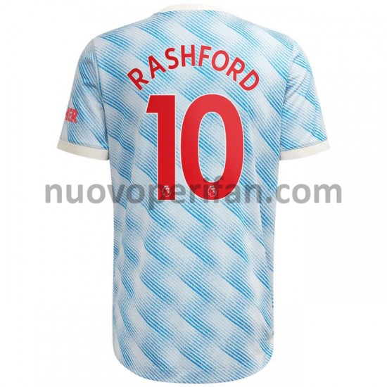 Maglie da Calcio Manchester United Marcus Rashford 10 Trasferta Tenuta 2021-2022 Maniche Corte