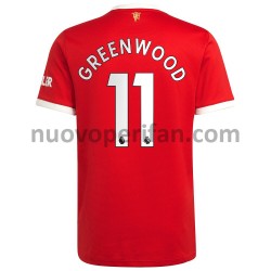 Maglie da Calcio Manchester United Mason Greenwood 11 Prima Tenuta 2021-2022 Maniche Corte