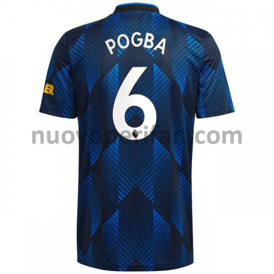 Maglie da Calcio Manchester United Paul Pogba 6 Alternativa Tenuta 2021-2022 Maniche Corte
