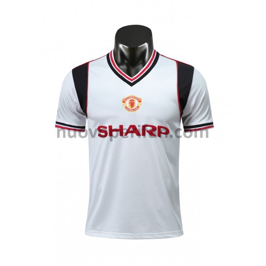 Maglie da Calcio Manchester United Retro Trasferta Tenuta 1985 Maniche Corte