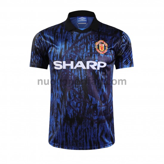 Maglie da Calcio Manchester United Retro Trasferta Tenuta 1993 Maniche Corte