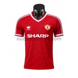 Maglie da Calcio Manchester United Retro Prima Tenuta 1986 Maniche Corte