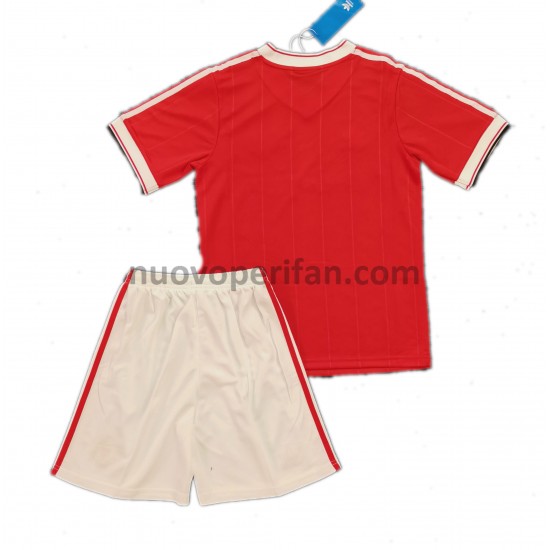 Maglie da Calcio Manchester United Retro Bambino Prima Tenuta 1984 Maniche Corte