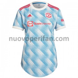 Maglie da Calcio Manchester United Donna Trasferta Tenuta 2021-2022 Maniche Corte