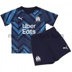 Maglie da Calcio Olympique de Marseille Bambino Trasferta Tenuta 2021-2022 Maniche Corte