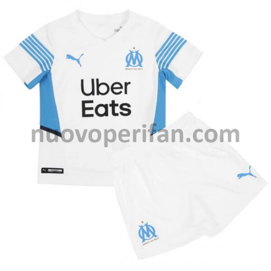 Maglie da Calcio Olympique de Marseille Bambino Prima Tenuta 2021-2022 Maniche Corte