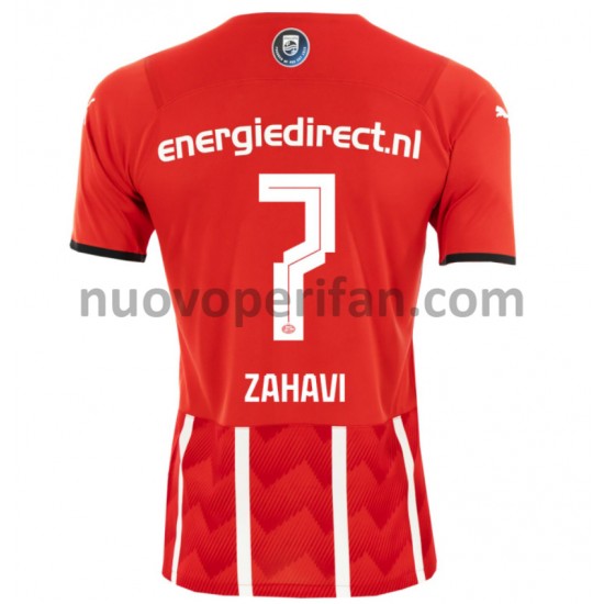 Maglie da Calcio PSV Eindhoven Eran Zahavi 7 Prima Tenuta 2021-2022 Maniche Corte