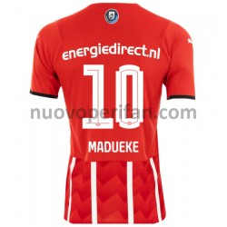 Maglie da Calcio PSV Eindhoven Noni Madueke 10 Prima Tenuta 2021-2022 Maniche Corte