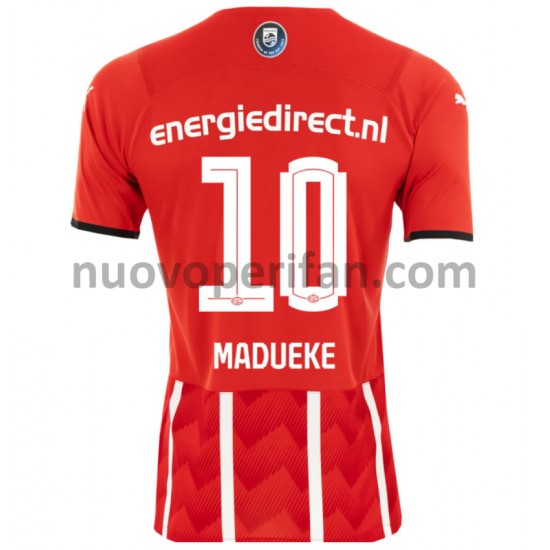 Maglie da Calcio PSV Eindhoven Noni Madueke 10 Prima Tenuta 2021-2022 Maniche Corte