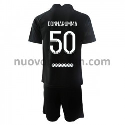 Maglie da Calcio Paris Saint-Germain Portiere Gianluigi Donnarumma 50 Bambino Trasferta Tenuta 2021-2022 Maniche Corte