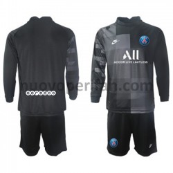 Maglie da Calcio Paris Saint-Germain Portiere Bambino Trasferta Tenuta 2021-2022 Maniche Lunghe