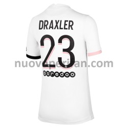 Maglie da Calcio Paris Saint-Germain Julian Draxler 23 Trasferta Tenuta 2021-2022 Maniche Corte