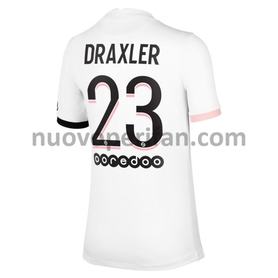 Maglie da Calcio Paris Saint-Germain Julian Draxler 23 Trasferta Tenuta 2021-2022 Maniche Corte