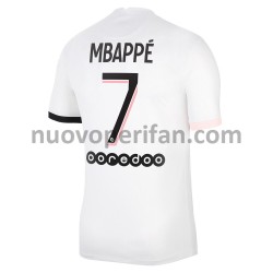 Maglie da Calcio Paris Saint-Germain Kylian Mbappé 7 Trasferta Tenuta 2021-2022 Maniche Corte