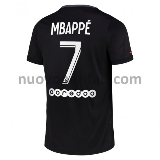 Maglie da Calcio Paris Saint-Germain Kylian Mbappé 7 Alternativa Tenuta 2021-2022 Maniche Corte