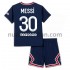 Maglie da Calcio Paris Saint-Germain Lionel Messi 30 Bambino Prima Tenuta 2021-2022 Maniche Corte