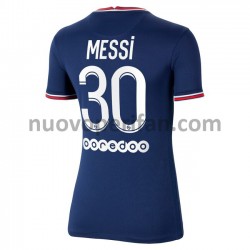 Maglie da Calcio Paris Saint-Germain Lionel Messi 30 Donna Prima Tenuta 2021-2022 Maniche Corte