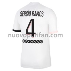 Maglie da Calcio Paris Saint-Germain Sergio Ramos 4 Trasferta Tenuta 2021-2022 Maniche Corte