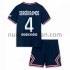 Maglie da Calcio Paris Saint-Germain Sergio Ramos 4 Bambino Prima Tenuta 2021-2022 Maniche Corte
