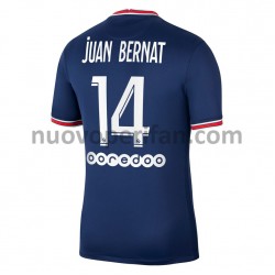 Maglie da Calcio Paris Saint-Germain Juan Bernat 14 Prima Tenuta 2021-2022 Maniche Corte