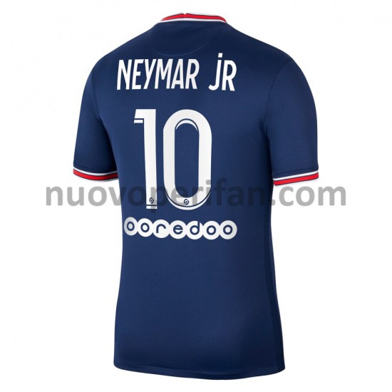 Maglie da Calcio Paris Saint-Germain Neymar Jr 10 Prima Tenuta 2021-2022 Maniche Corte