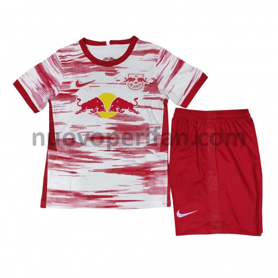 Maglie da Calcio RB Leipzig Bambino Prima Tenuta 2021-2022 Maniche Corte
