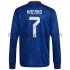 Maglie da Calcio Real Madrid Eden Hazard 7 Trasferta Tenuta 2021-2022 Maniche Lunghe