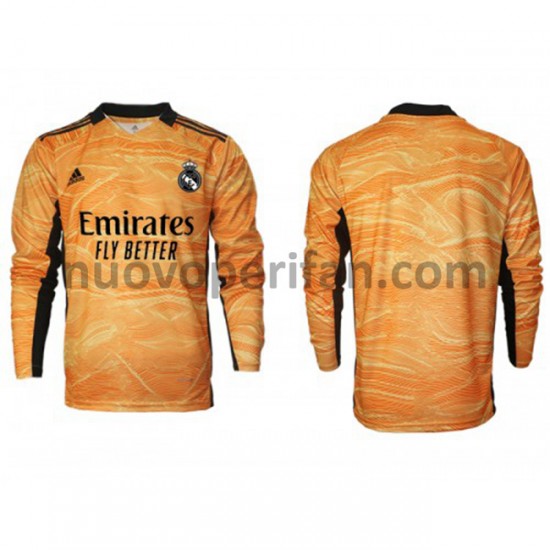 Maglie da Calcio Real Madrid Portiere Trasferta Tenuta 2021-2022 Maniche Lunghe