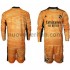 Maglie da Calcio Real Madrid Portiere Bambino Trasferta Tenuta 2021-2022 Maniche Lunghe