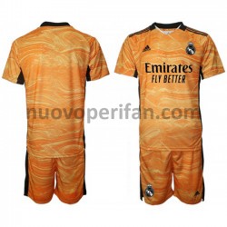 Maglie da Calcio Real Madrid Portiere Bambino Trasferta Tenuta 2021-2022 Maniche Corte
