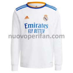 Maglie da Calcio Real Madrid Prima Tenuta 2021-2022 Maniche Lunghe