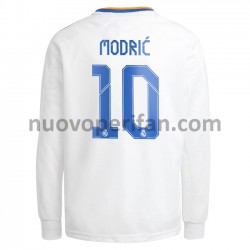 Maglie da Calcio Real Madrid Luka Modrić 10 Prima Tenuta 2021-2022 Maniche Lunghe
