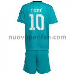 Maglie da Calcio Real Madrid Luka Modrić 10 Bambino Alternativa Tenuta 2021-2022 Maniche Corte