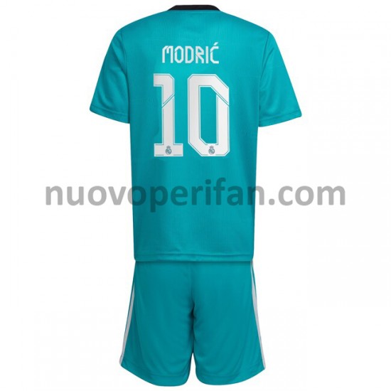 Maglie da Calcio Real Madrid Luka Modrić 10 Bambino Alternativa Tenuta 2021-2022 Maniche Corte